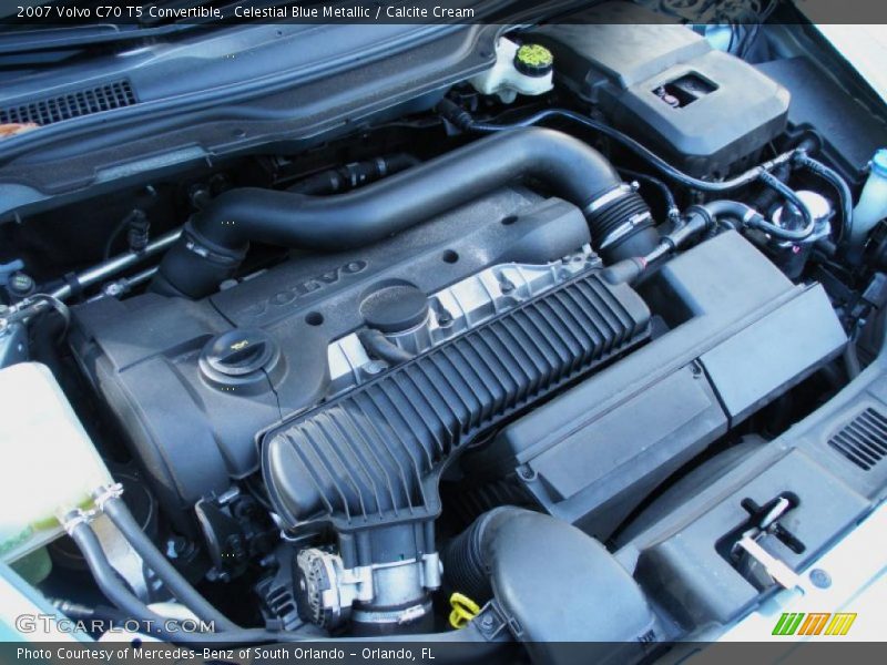  2007 C70 T5 Convertible Engine - 2.5 Liter Turbocharged DOHC 20V VVT Inline 5 Cylinder