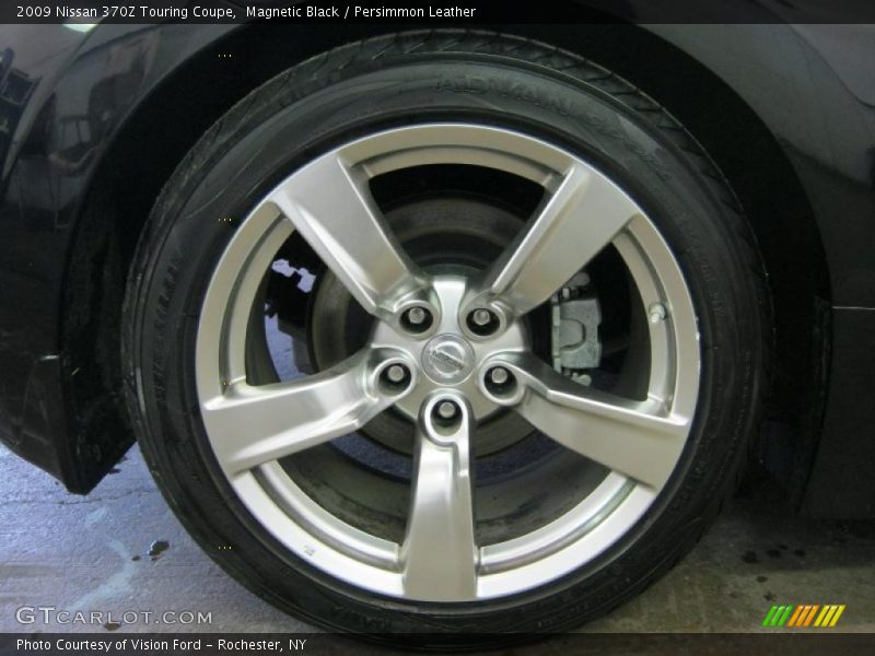 Magnetic Black / Persimmon Leather 2009 Nissan 370Z Touring Coupe