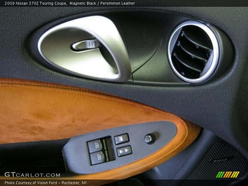 Magnetic Black / Persimmon Leather 2009 Nissan 370Z Touring Coupe