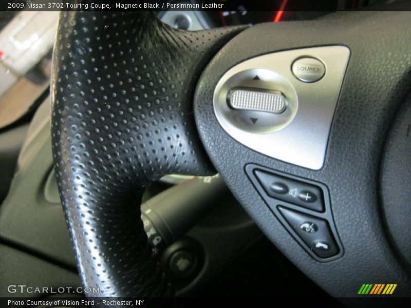 Magnetic Black / Persimmon Leather 2009 Nissan 370Z Touring Coupe