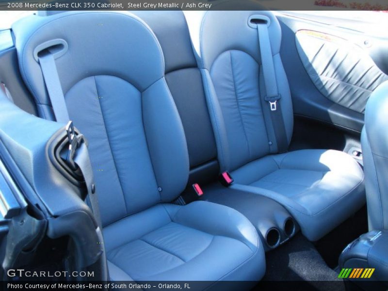 Steel Grey Metallic / Ash Grey 2008 Mercedes-Benz CLK 350 Cabriolet