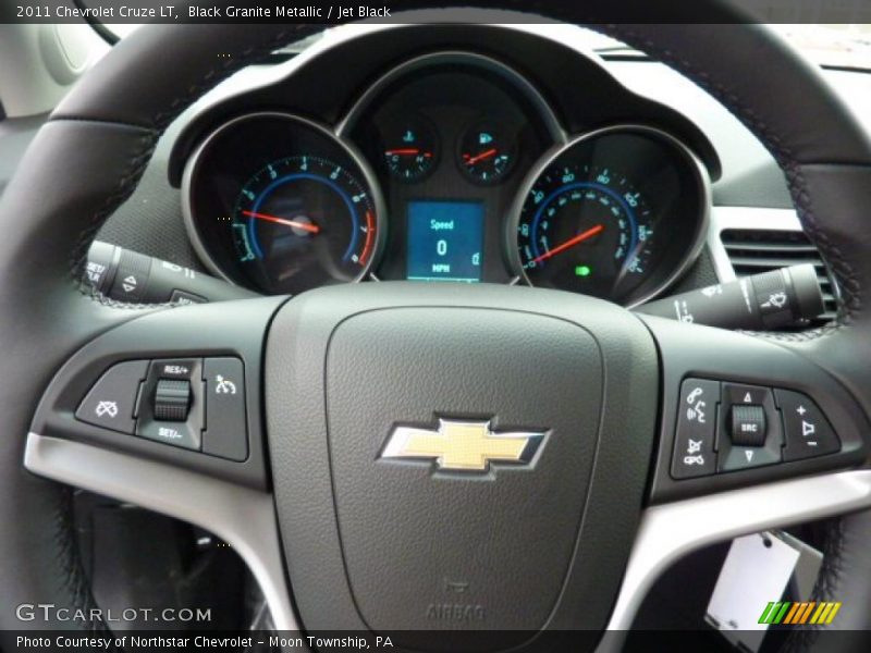 Black Granite Metallic / Jet Black 2011 Chevrolet Cruze LT