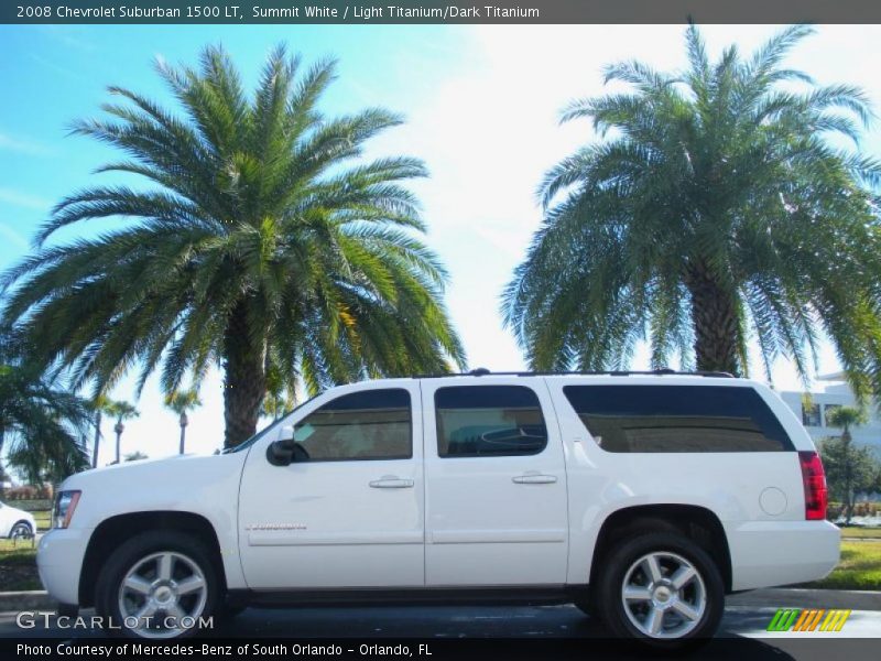 Summit White / Light Titanium/Dark Titanium 2008 Chevrolet Suburban 1500 LT