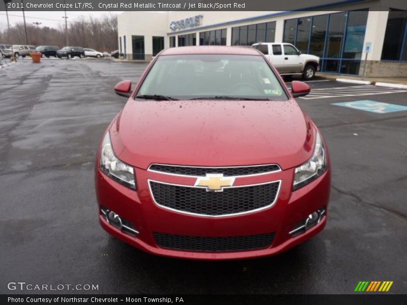 Crystal Red Metallic Tintcoat / Jet Black/Sport Red 2011 Chevrolet Cruze LT/RS