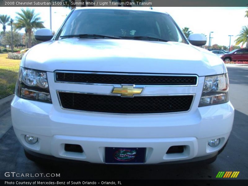 Summit White / Light Titanium/Dark Titanium 2008 Chevrolet Suburban 1500 LT