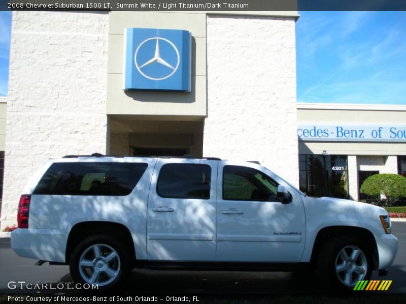Summit White / Light Titanium/Dark Titanium 2008 Chevrolet Suburban 1500 LT