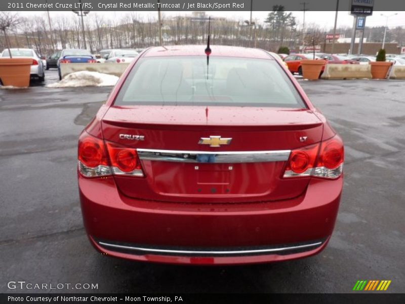 Crystal Red Metallic Tintcoat / Jet Black/Sport Red 2011 Chevrolet Cruze LT/RS