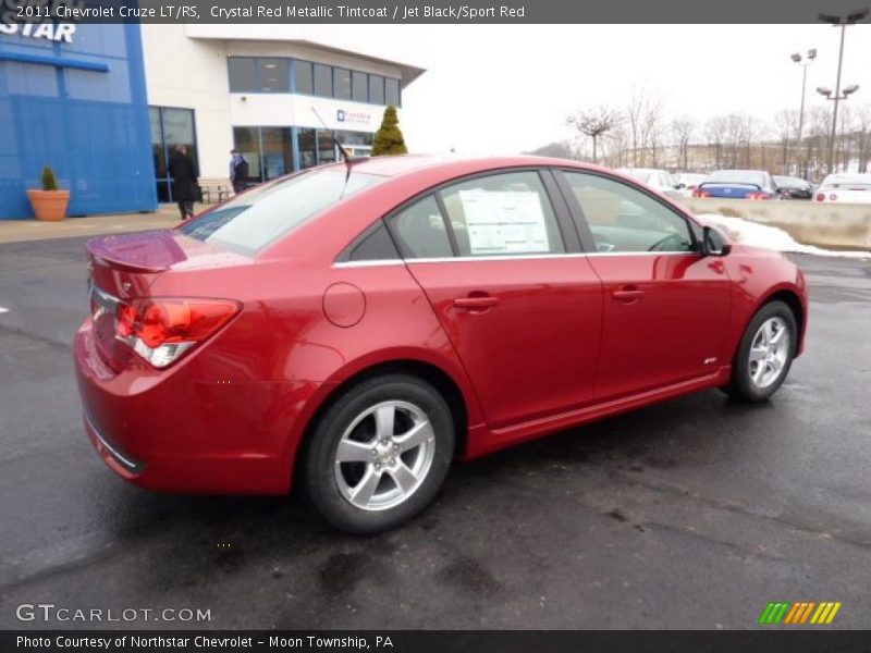 Crystal Red Metallic Tintcoat / Jet Black/Sport Red 2011 Chevrolet Cruze LT/RS