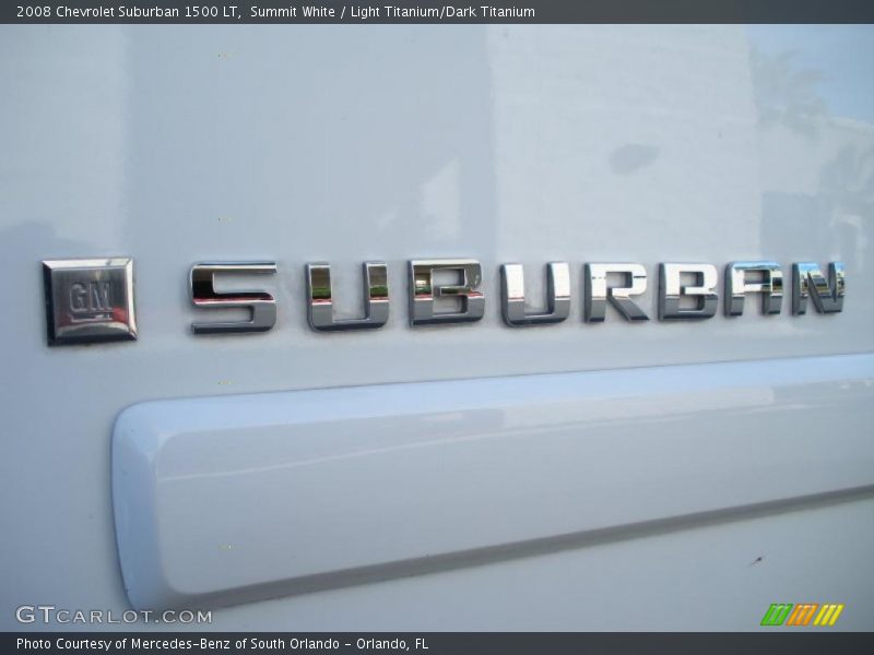 Summit White / Light Titanium/Dark Titanium 2008 Chevrolet Suburban 1500 LT