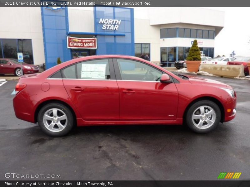 Crystal Red Metallic Tintcoat / Jet Black/Sport Red 2011 Chevrolet Cruze LT/RS