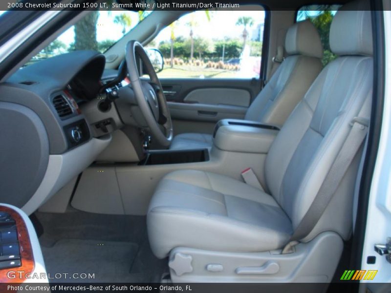 Summit White / Light Titanium/Dark Titanium 2008 Chevrolet Suburban 1500 LT