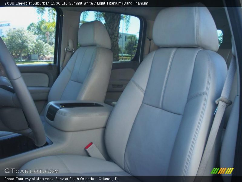 Summit White / Light Titanium/Dark Titanium 2008 Chevrolet Suburban 1500 LT