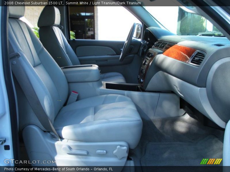 Summit White / Light Titanium/Dark Titanium 2008 Chevrolet Suburban 1500 LT