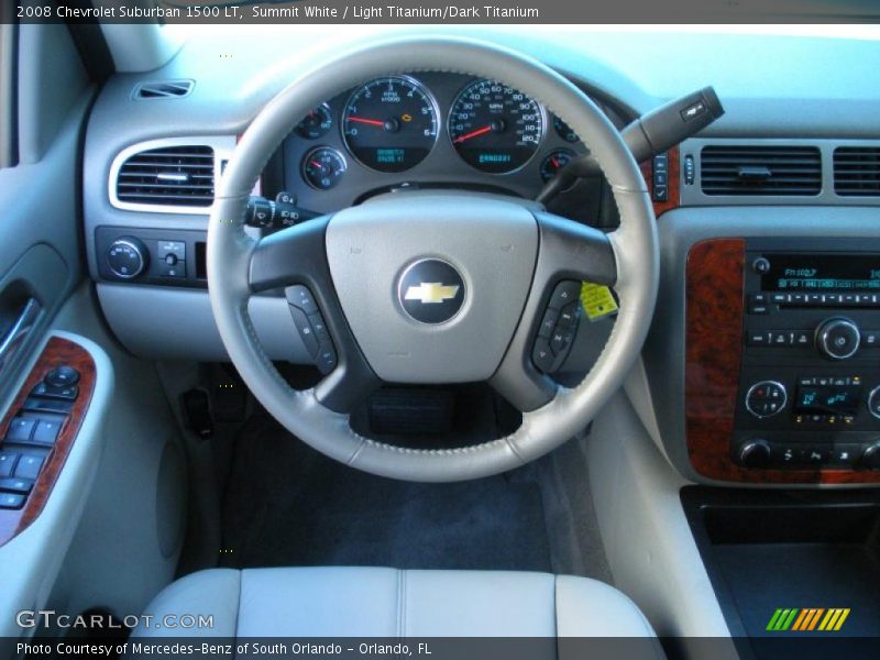 Summit White / Light Titanium/Dark Titanium 2008 Chevrolet Suburban 1500 LT
