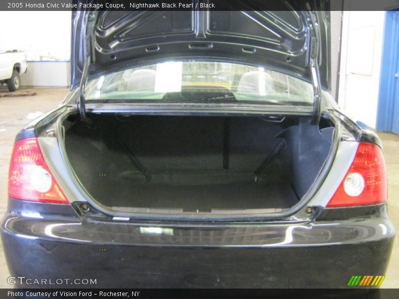 Nighthawk Black Pearl / Black 2005 Honda Civic Value Package Coupe