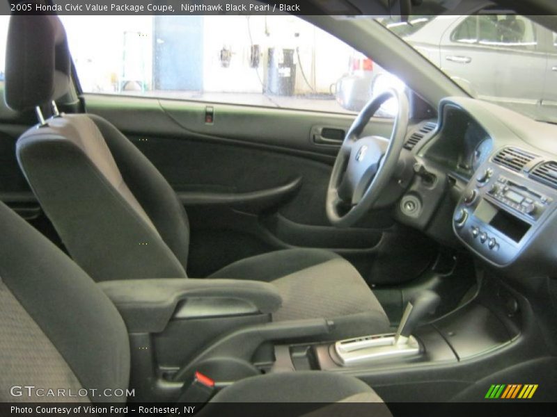 Nighthawk Black Pearl / Black 2005 Honda Civic Value Package Coupe