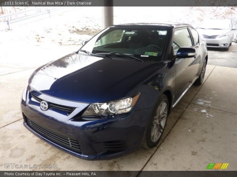 Nautical Blue Mica / Dark Charcoal 2011 Scion tC