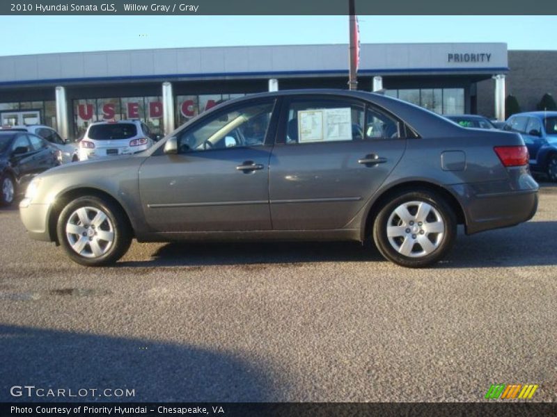 Willow Gray / Gray 2010 Hyundai Sonata GLS