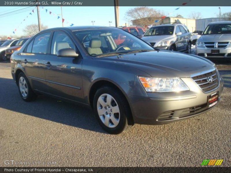 Willow Gray / Gray 2010 Hyundai Sonata GLS