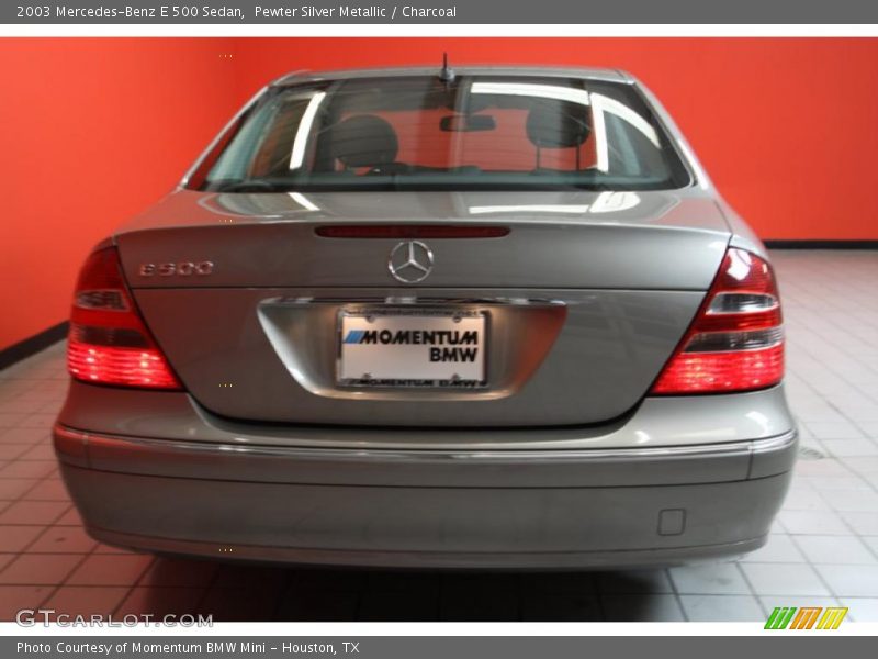 Pewter Silver Metallic / Charcoal 2003 Mercedes-Benz E 500 Sedan