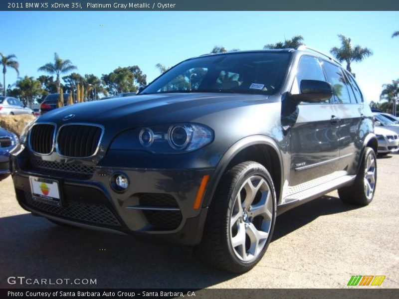 Platinum Gray Metallic / Oyster 2011 BMW X5 xDrive 35i