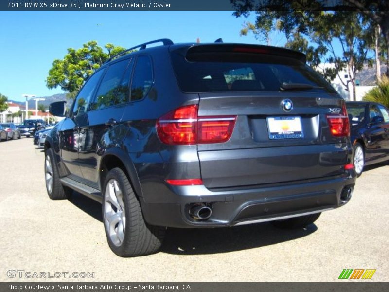 Platinum Gray Metallic / Oyster 2011 BMW X5 xDrive 35i