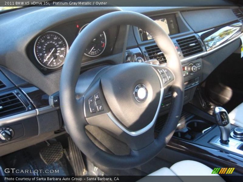 Platinum Gray Metallic / Oyster 2011 BMW X5 xDrive 35i