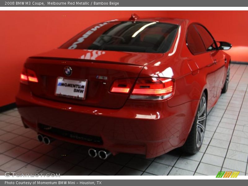 Melbourne Red Metallic / Bamboo Beige 2008 BMW M3 Coupe