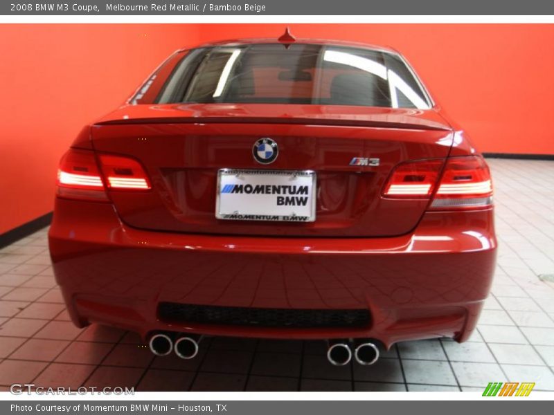 Melbourne Red Metallic / Bamboo Beige 2008 BMW M3 Coupe