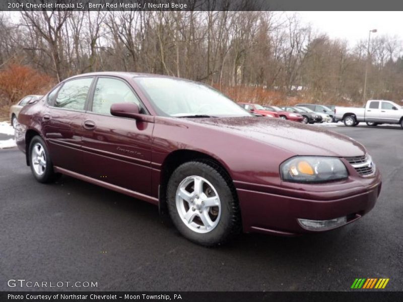 Berry Red Metallic / Neutral Beige 2004 Chevrolet Impala LS