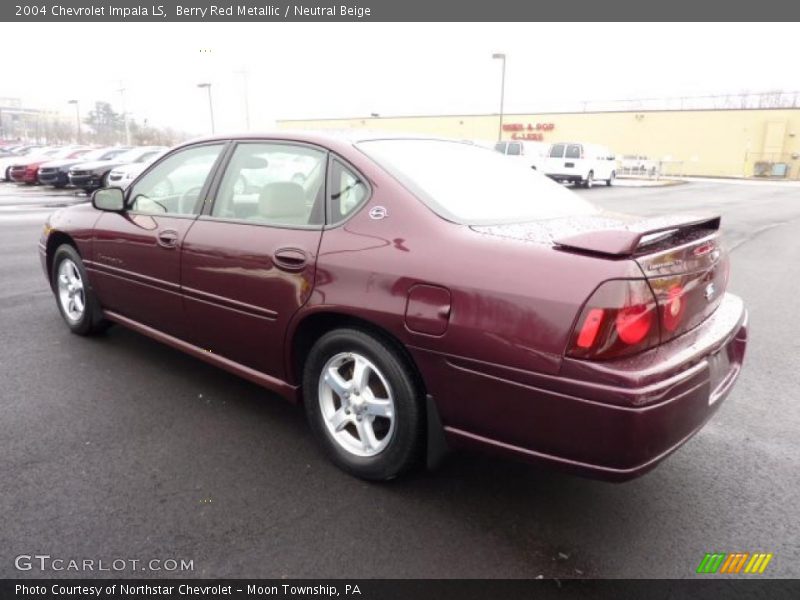 Berry Red Metallic / Neutral Beige 2004 Chevrolet Impala LS