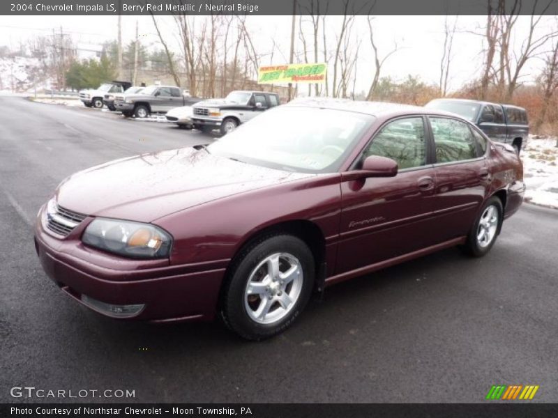 Berry Red Metallic / Neutral Beige 2004 Chevrolet Impala LS