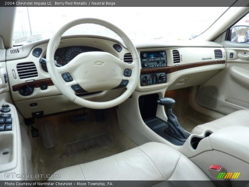 Berry Red Metallic / Neutral Beige 2004 Chevrolet Impala LS