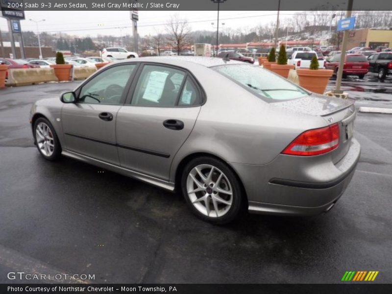 Steel Gray Metallic / Slate Gray 2004 Saab 9-3 Aero Sedan