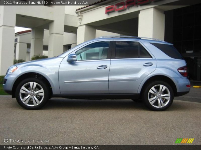 Alpine Rain Metallic / Ash 2011 Mercedes-Benz ML 350