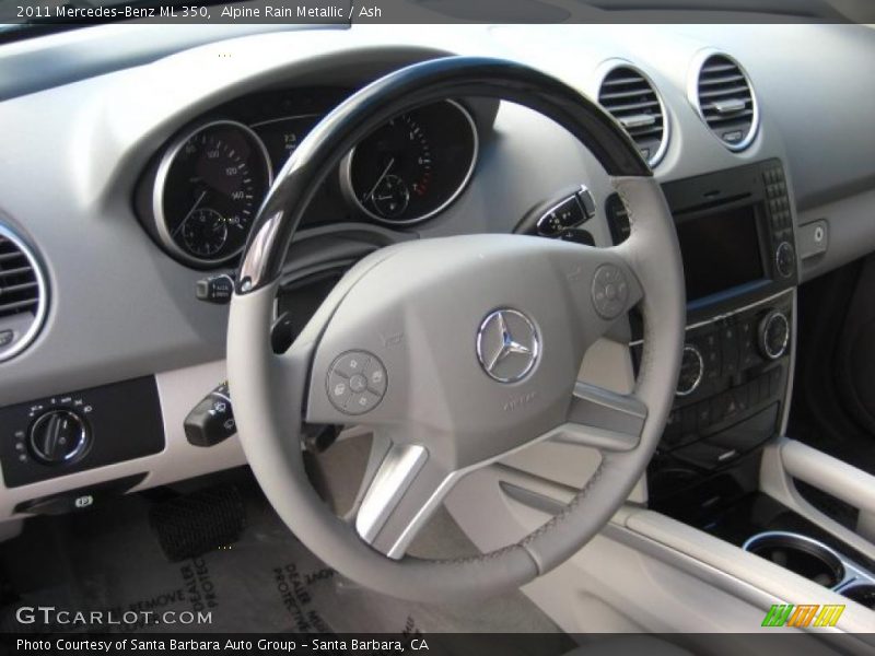 Alpine Rain Metallic / Ash 2011 Mercedes-Benz ML 350