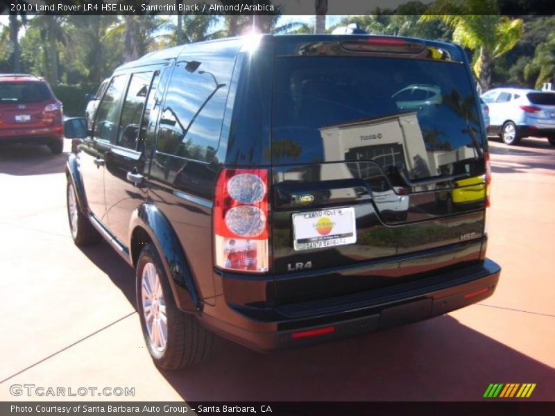 Santorini Black / Almond/Arabica 2010 Land Rover LR4 HSE Lux