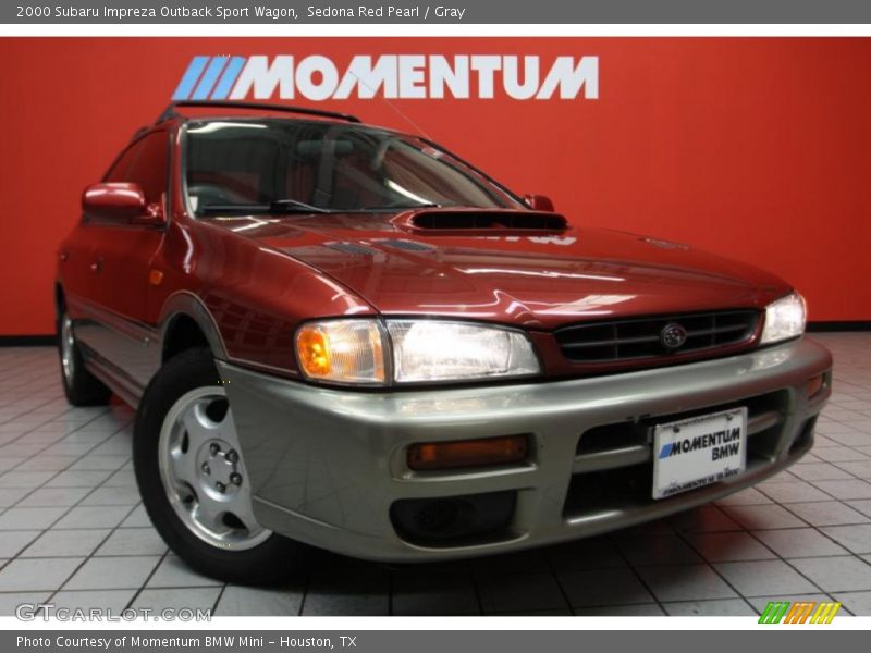 Sedona Red Pearl / Gray 2000 Subaru Impreza Outback Sport Wagon
