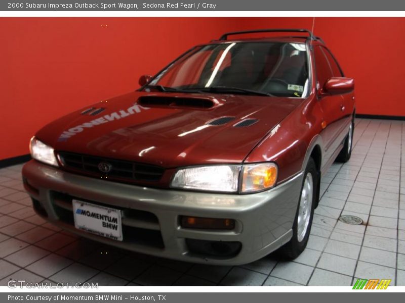 Sedona Red Pearl / Gray 2000 Subaru Impreza Outback Sport Wagon