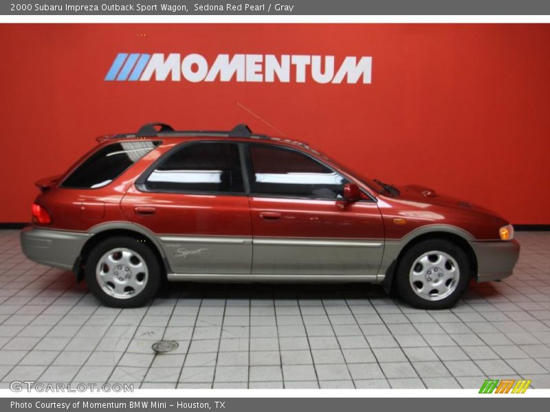 Sedona Red Pearl / Gray 2000 Subaru Impreza Outback Sport Wagon