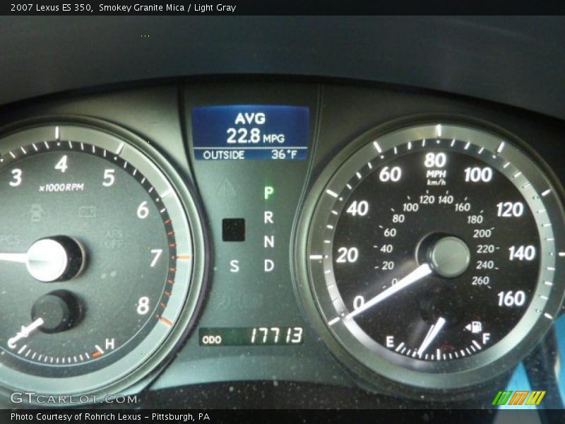Smokey Granite Mica / Light Gray 2007 Lexus ES 350