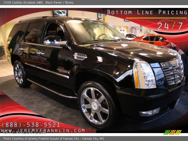 Black Raven / Ebony 2008 Cadillac Escalade AWD