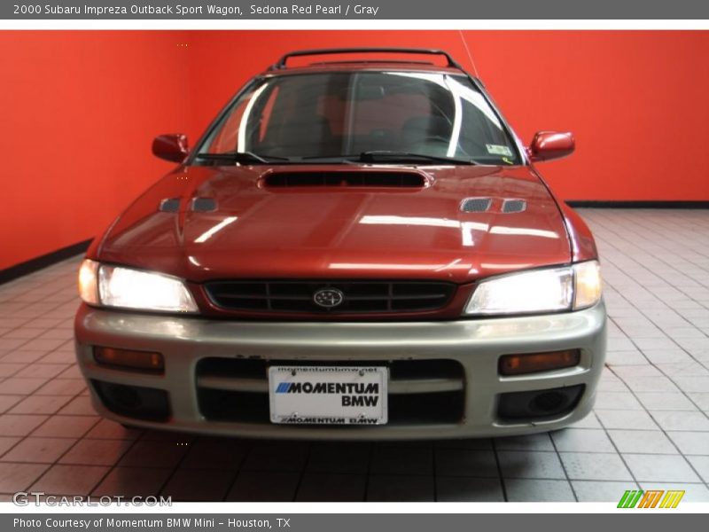 Sedona Red Pearl / Gray 2000 Subaru Impreza Outback Sport Wagon