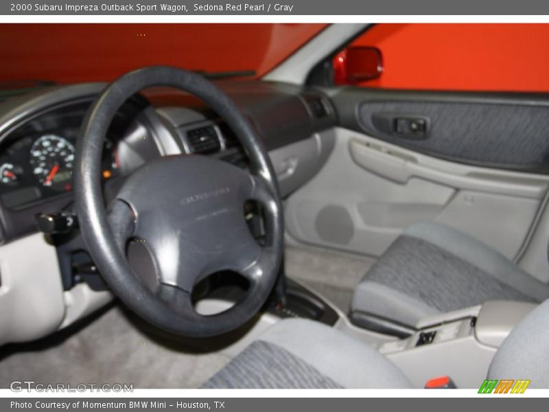 Sedona Red Pearl / Gray 2000 Subaru Impreza Outback Sport Wagon