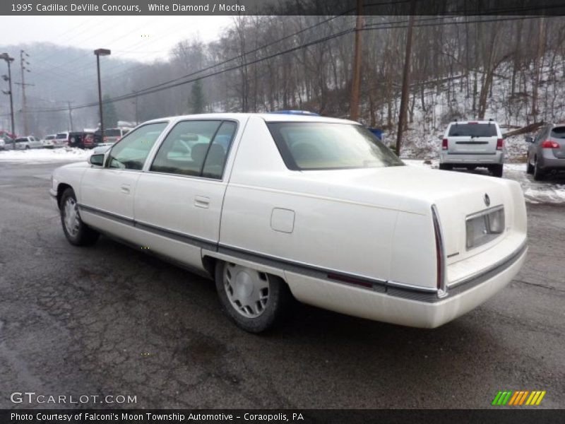 White Diamond / Mocha 1995 Cadillac DeVille Concours