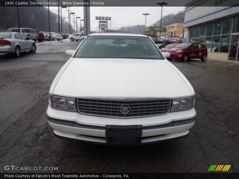 White Diamond / Mocha 1995 Cadillac DeVille Concours