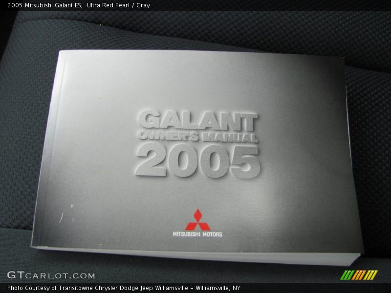 Ultra Red Pearl / Gray 2005 Mitsubishi Galant ES