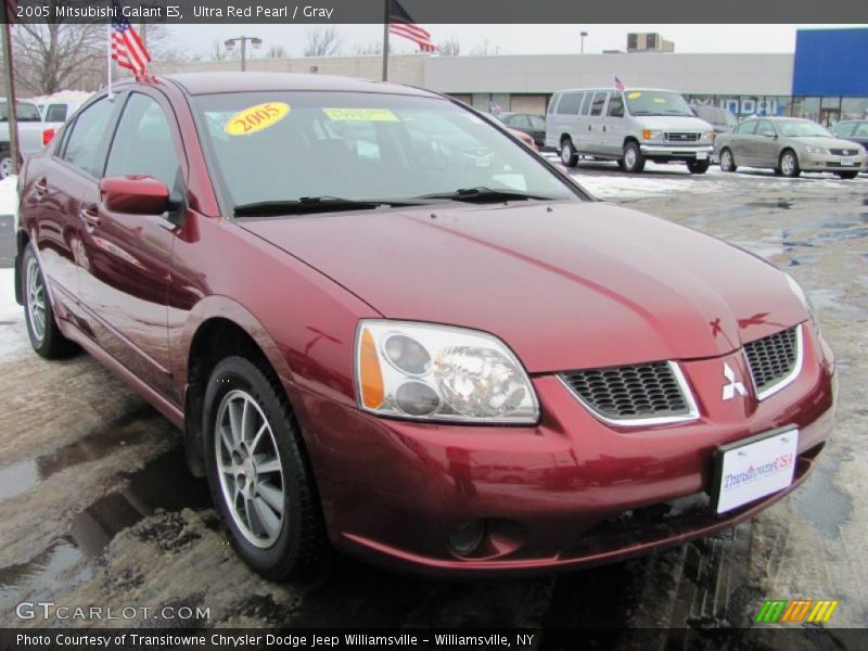 Ultra Red Pearl / Gray 2005 Mitsubishi Galant ES