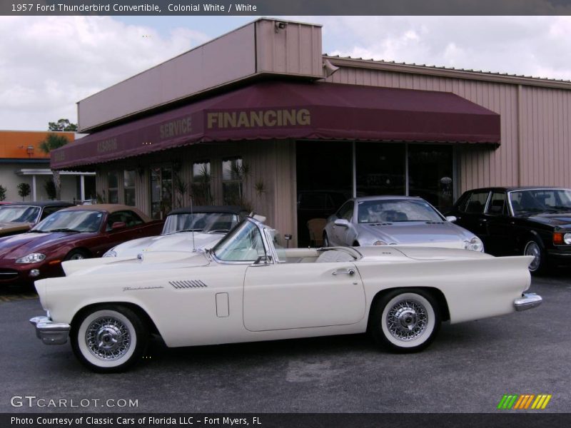 Colonial White / White 1957 Ford Thunderbird Convertible