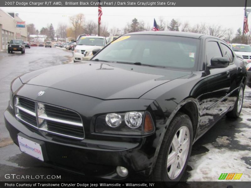 Brilliant Black Crystal Pearl / Dark Slate Gray/Light Slate Gray 2007 Dodge Charger R/T AWD
